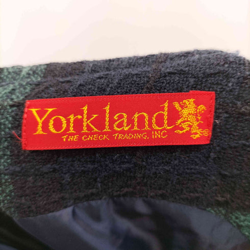 ヨークランド YORKLAND ノースリーブツイードチェックワンピース レディース